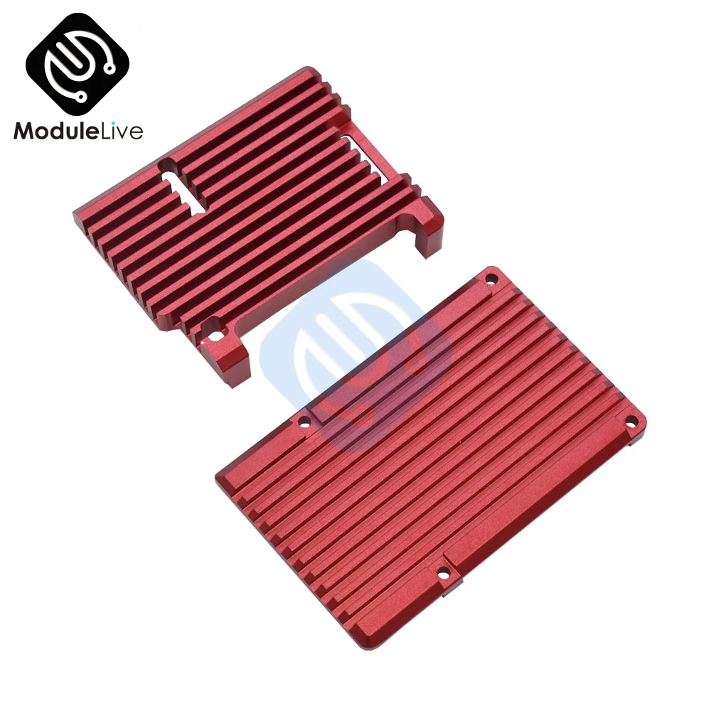 Enclosure Protective Box Black Sliver Shell Aluminum Alloy Case With Screw Cooling Fan Diy Kits Fit For Raspberry Pi 4CNC 
Enclosure Protective Box Black Sliver Shell Aluminum Alloy Case With Screw Cooling Fan Diy Kits Fit For Raspberry Pi 4CNC