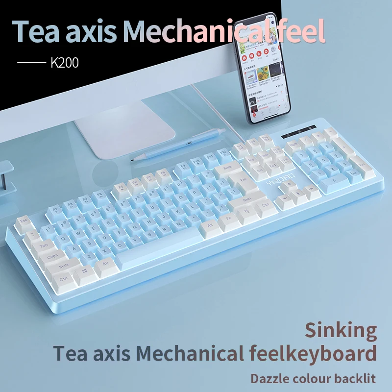 New Product Hot Selling Silver Carving K200 Luminous Manipulator Keyboard Office Game Computer Accessories Wired
New Product Hot Selling Silver Carving K200 Luminous Manipulator Keyboard Office Game Computer Accessories Wired