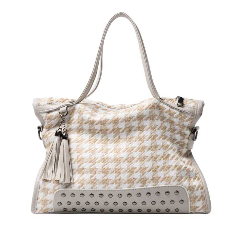 Crossbody Bag Retro Personality Single Shoulder Bag Bag Female Rivet Tassel Bag Lady Houndstooth Shoulder Bag Designer Bags
Crossbody Bag Retro Personality Single Shoulder Bag Bag Female Rivet Tassel Bag Lady Houndstooth Shoulder Bag Designer Bags