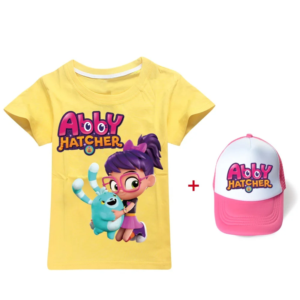 2021 Hot Style Summer Tops Abby Hatcher Cotton Graphic Tee Children's Top + Hat Short Sleeve T-shirt + Hat
2021 Hot Style Summer Tops Abby Hatcher Cotton Graphic Tee Children's Top + Hat Short Sleeve T-shirt + Hat