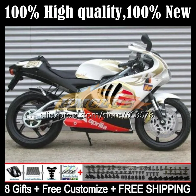 RS250RR для Aprilia RSV250 RS 250 55CL.31 RS250 RR 98 99 00 01 02 03 RS-250 1998 1999 2000 2001 2002 2003 обтекатели золотой белый
RS250RR для Aprilia RSV250 RS 250 55CL.31 RS250 RR 98 99 00 01 02 03 RS-250 1998 1999 2000 2001 2002 2003 обтекатели золотой белый