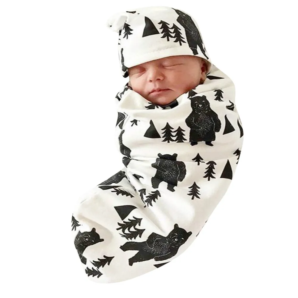 25# Newborn Baby Boy Sack Swaddle Sleeping Two-piece baby anti-startle sleeping bag hat newborn baby winter fetal cap set 
25# Newborn Baby Boy Sack Swaddle Sleeping Two-piece baby anti-startle sleeping bag hat newborn baby winter fetal cap set