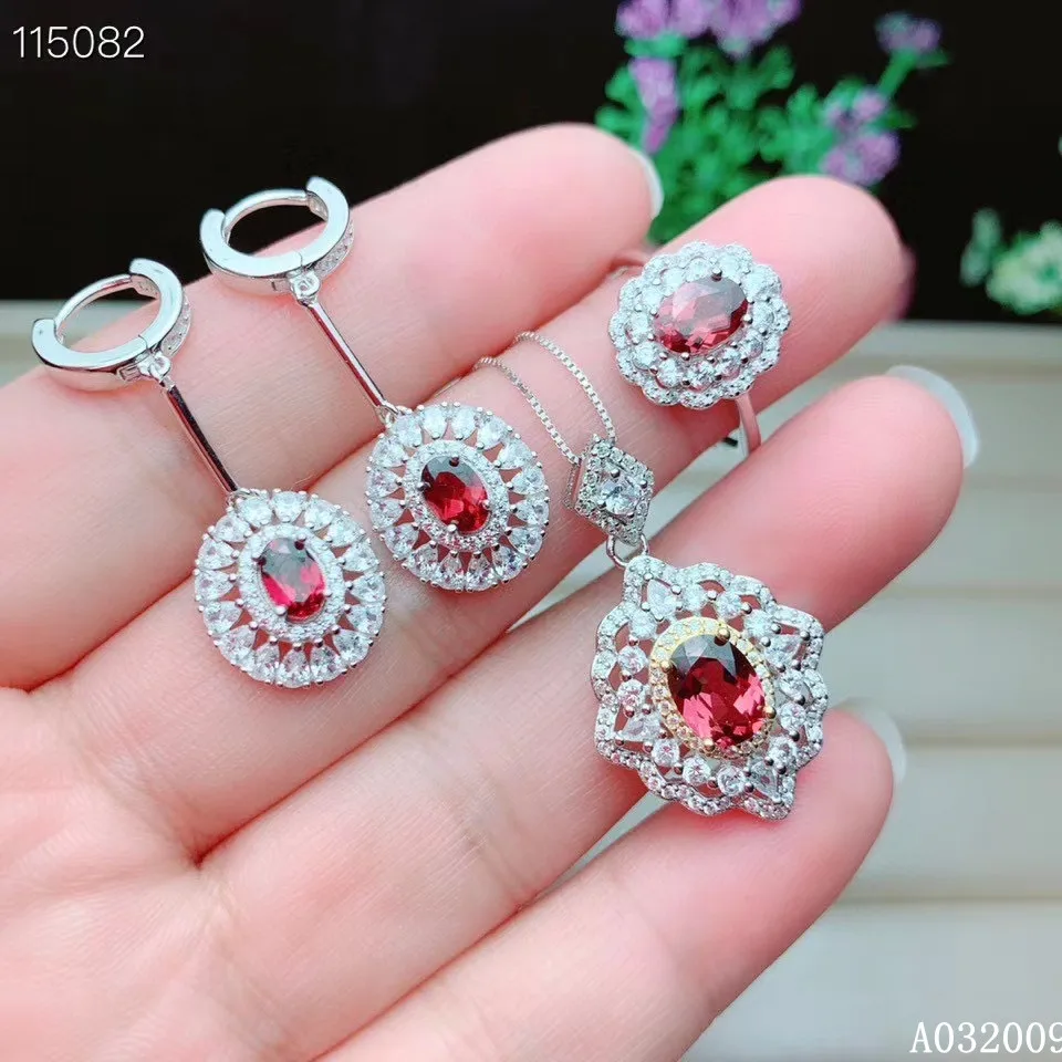 KJJEAXCMY fine jewelry 925 sterling silver inlaid natural garnet earrings ring pendant luxury girl suit support test 
KJJEAXCMY fine jewelry 925 sterling silver inlaid natural garnet earrings ring pendant luxury girl suit support test