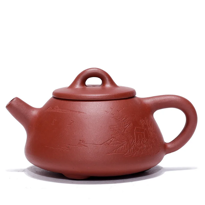 Raw Ore Clear Cement Stone Scoop Classic Famous Gift Dark-red Enameled Pottery Teapot Yixing
Raw Ore Clear Cement Stone Scoop Classic Famous Gift Dark-red Enameled Pottery Teapot Yixing