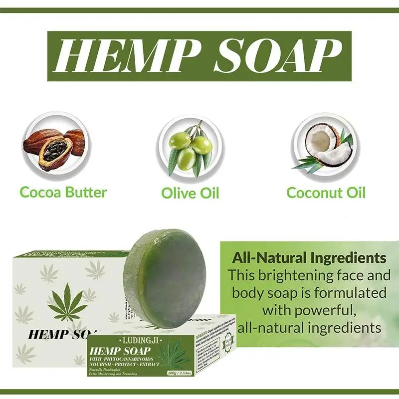 100G Hemp Soap Extract From Hemp Seeds Anti-Inflammation Skin Dryness Hydrating And Pain Whitening Relief And B0B5
100G Hemp Soap Extract From Hemp Seeds Anti-Inflammation Skin Dryness Hydrating And Pain Whitening Relief And B0B5