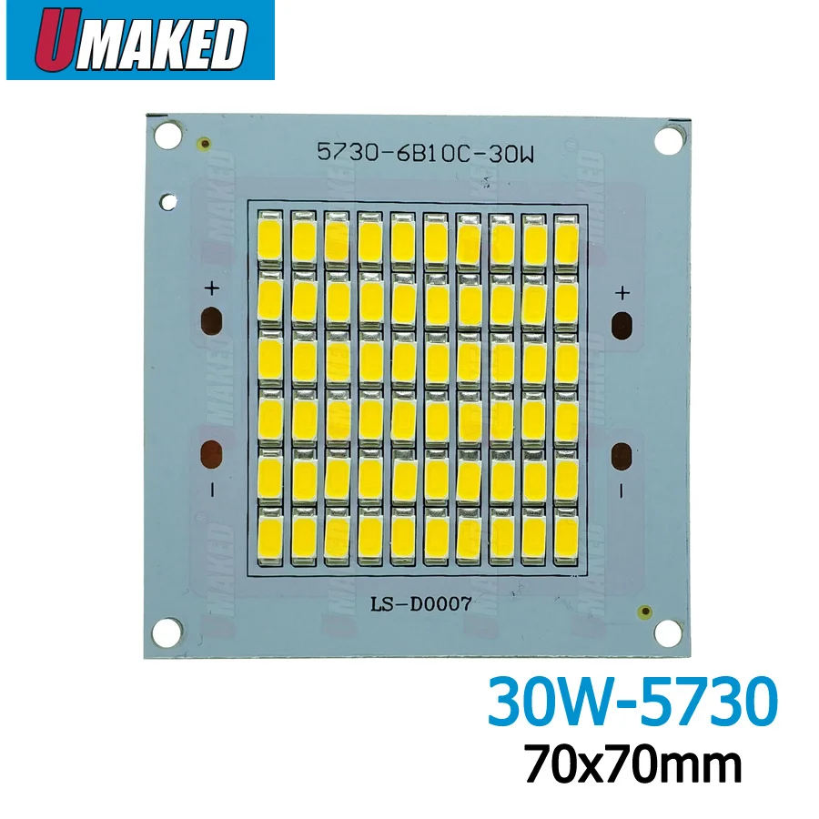 Full Power Floodling light source 30W 3000lm led PCB with SMD5730 chip,70x70mm led pcb board, Aluminum plate for led floodlight
Full Power Floodling light source 30W 3000lm led PCB with SMD5730 chip,70x70mm led pcb board, Aluminum plate for led floodlight