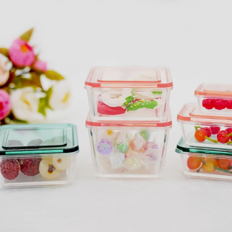9 Pcs 1:12 Dollhouse Accessories Mini Plastic Fresh-keeping Box with Lid Miniature Food Storage Container Case Doll Scene
9 Pcs 1:12 Dollhouse Accessories Mini Plastic Fresh-keeping Box with Lid Miniature Food Storage Container Case Doll Scene