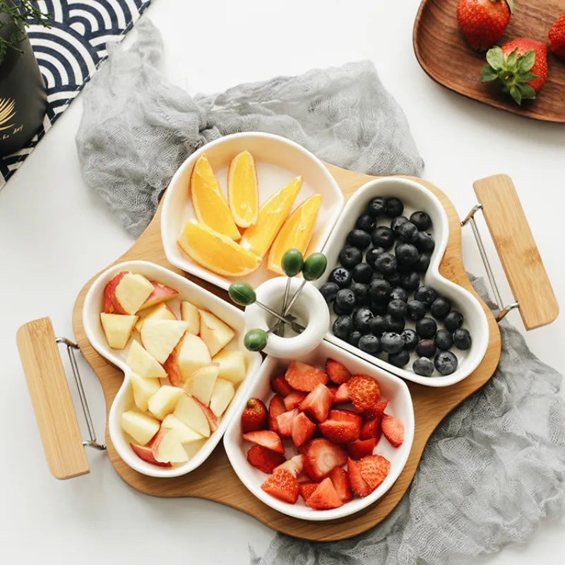 Creative ceramic fruit platte Modern living room fruit plate dessert plate dried divided candy plate WJB40710
Creative ceramic fruit platte Modern living room fruit plate dessert plate dried divided candy plate WJB40710
