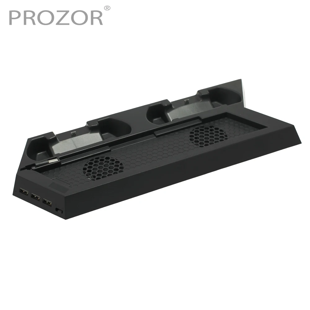PROZOR New USB Dual Cooling Fan Cooler Charging Slots Dock Station Vertical Stand For PS4 Controller Multi-functional
PROZOR New USB Dual Cooling Fan Cooler Charging Slots Dock Station Vertical Stand For PS4 Controller Multi-functional