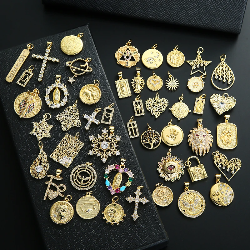 HEYUYAO Moon Star Cross Charm Badge Necklace Pendant For Jewelry Making Luxurious Charms Evil Eye Pendants For Bracelets
HEYUYAO Moon Star Cross Charm Badge Necklace Pendant For Jewelry Making Luxurious Charms Evil Eye Pendants For Bracelets