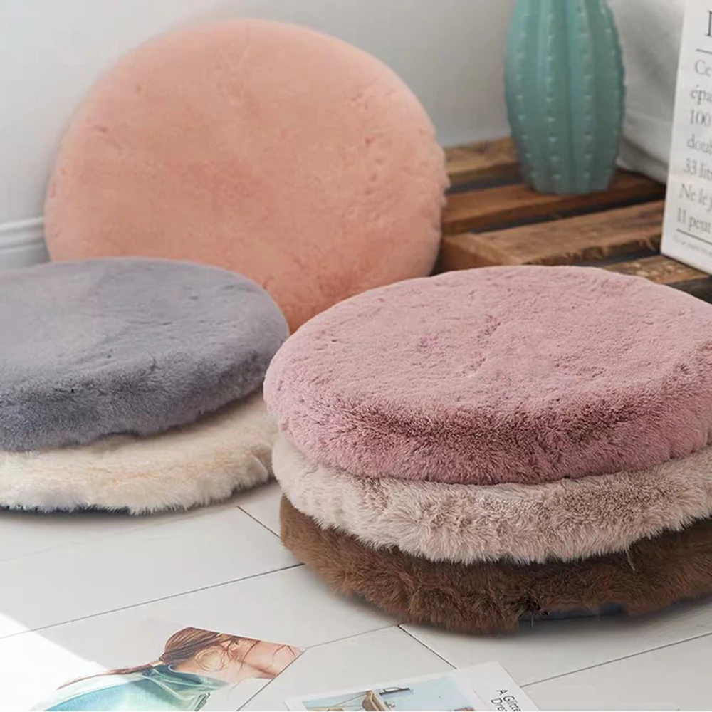 Round Cushion Thickened Removable Washable Dressing Stool Round Cushion Tatami Mat Bay Window Cushion Household Longhair Cushion 
Round Cushion Thickened Removable Washable Dressing Stool Round Cushion Tatami Mat Bay Window Cushion Household Longhair Cushion