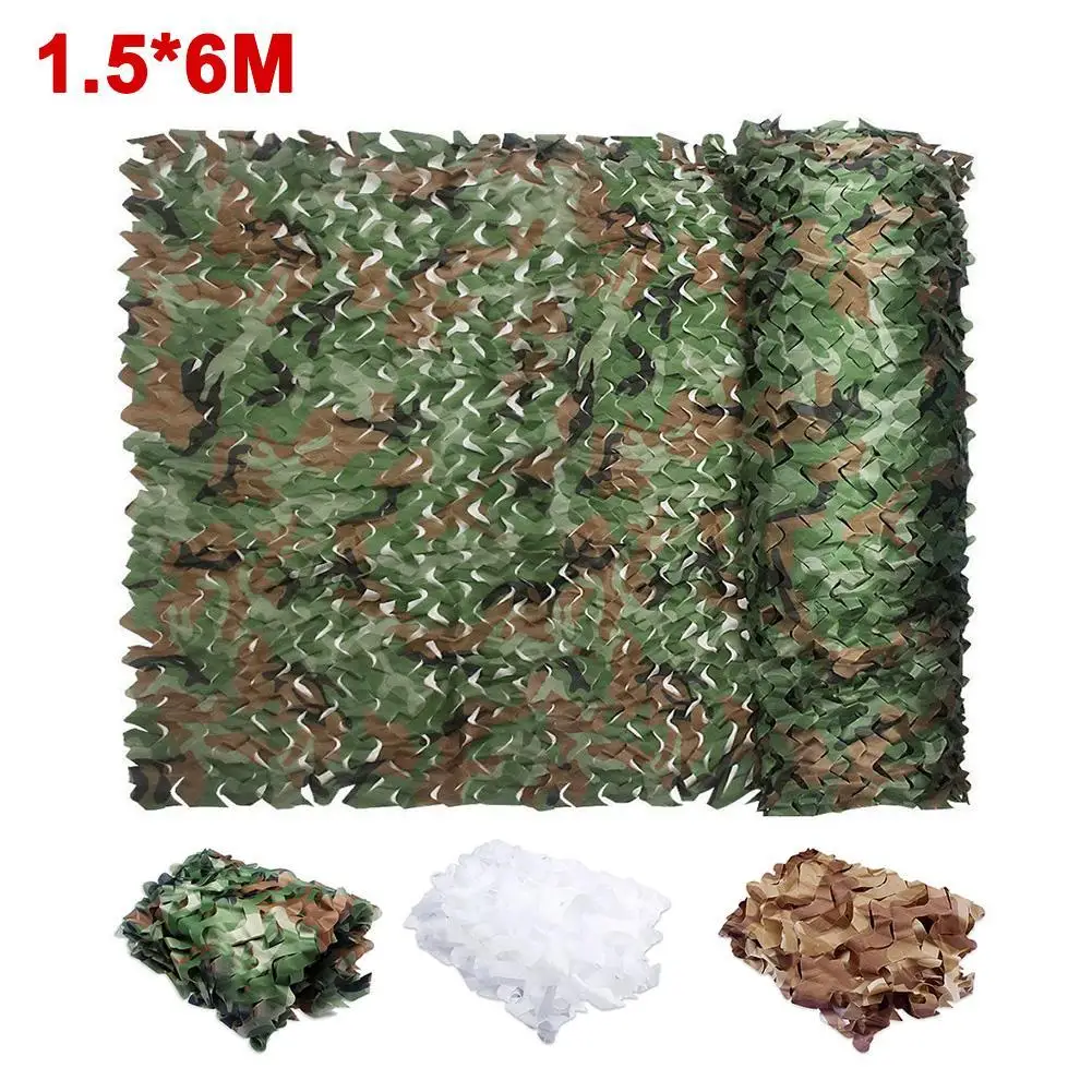 6x1.5M Waterproof Anti-Aerial Camouflage Net Military Camo Camping Hunting Woodland Netting Sun Shelter Photography Decoration
6x1.5M Waterproof Anti-Aerial Camouflage Net Military Camo Camping Hunting Woodland Netting Sun Shelter Photography Decoration