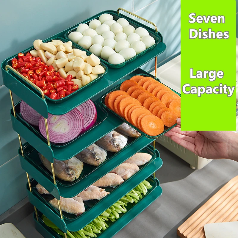 Multifunction Storage Rack Kitchen Multilayer Storage Tray PET Material Vegetables Trays for Cooking Spice Rack Party Fruit Tray
Multifunction Storage Rack Kitchen Multilayer Storage Tray PET Material Vegetables Trays for Cooking Spice Rack Party Fruit Tray