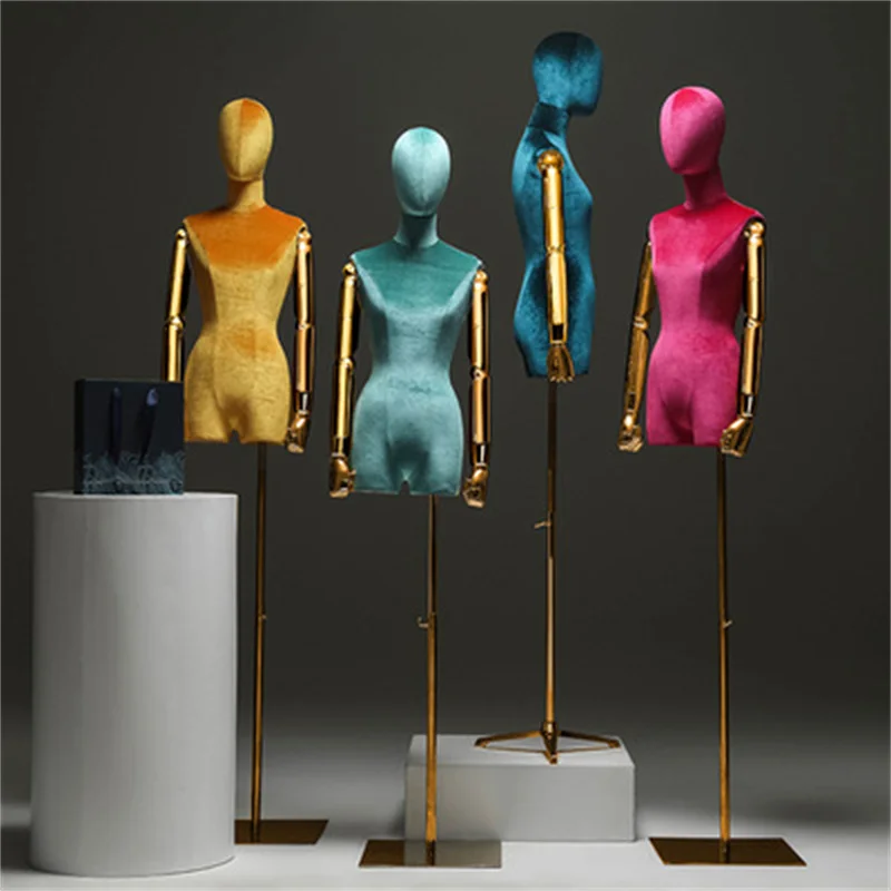 Clothing Mannequin Shelf High-End Female Model Props In Clothing Store Golden Arm Sewing Mannequin Body Stand Dress Form Model
Clothing Mannequin Shelf High-End Female Model Props In Clothing Store Golden Arm Sewing Mannequin Body Stand Dress Form Model