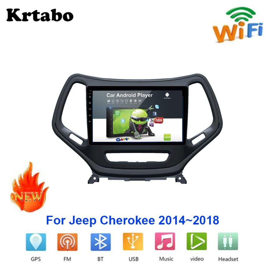Car radio Android multimedia player For Jeep Cherokee 2014~2018 Car touch screen GPS Navigation Support Carplay Bluetooth
Car radio Android multimedia player For Jeep Cherokee 2014~2018 Car touch screen GPS Navigation Support Carplay Bluetooth