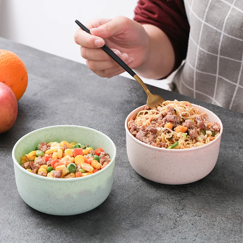Eco-friendly wheat straw Plastic bowl Solid Color vegetable Rice Bowl Spoon Tableware Food Container Dinnerware Kitchen Supplies
Eco-friendly wheat straw Plastic bowl Solid Color vegetable Rice Bowl Spoon Tableware Food Container Dinnerware Kitchen Supplies