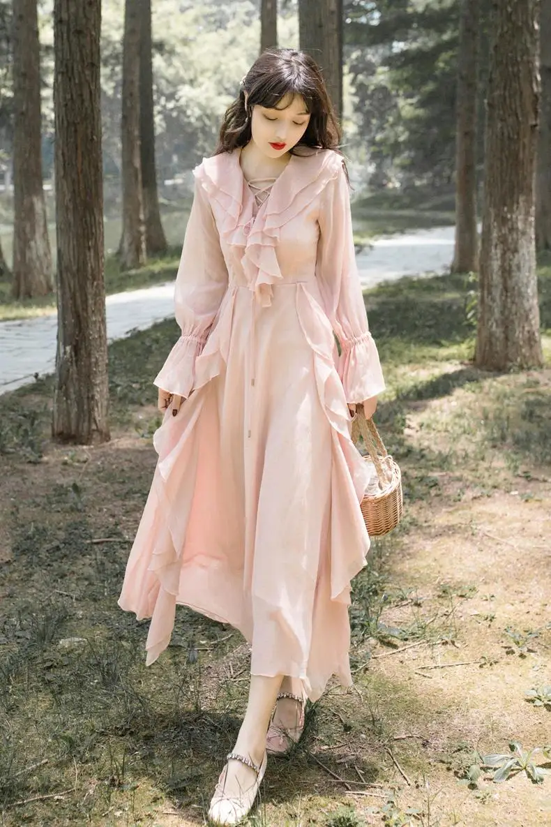 YAMDI ruffle solid pink boho bohemian dress 2020 midi dress women a-line runway long sleeve elegant vintage retro spring summer
YAMDI ruffle solid pink boho bohemian dress 2020 midi dress women a-line runway long sleeve elegant vintage retro spring summer