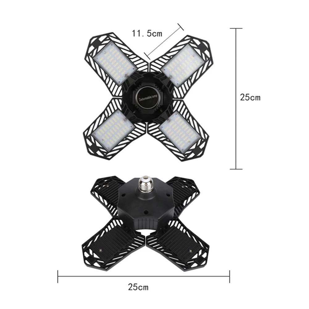 150W LED Garage Light Deformable Ceiling Light Four-Leaf Deformation Lamp Adjustable Angle High Bay Light Industrial Lamp
150W LED Garage Light Deformable Ceiling Light Four-Leaf Deformation Lamp Adjustable Angle High Bay Light Industrial Lamp