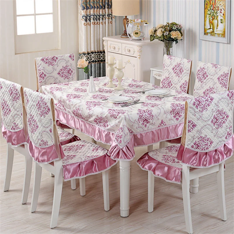 7 Pcs/Set Modern Chinese Elegant Lace Jacquard Tablecloth Chair Cover Cushion Set, Universal In All Seasons, Comfortable Home
7 Pcs/Set Modern Chinese Elegant Lace Jacquard Tablecloth Chair Cover Cushion Set, Universal In All Seasons, Comfortable Home