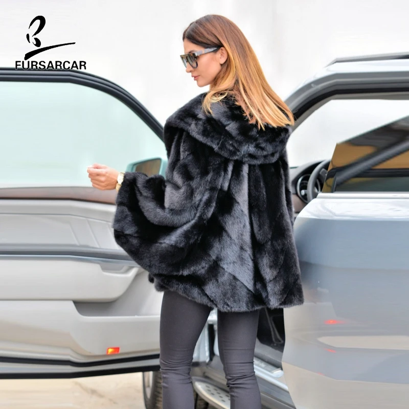 FURSARCAR 2020 Winter Fashion Luxury Jackets And Coats Hooded Real Mink Fur Cape For Women With Belt Nature Full Pelt Mink Shawl
FURSARCAR 2020 Winter Fashion Luxury Jackets And Coats Hooded Real Mink Fur Cape For Women With Belt Nature Full Pelt Mink Shawl