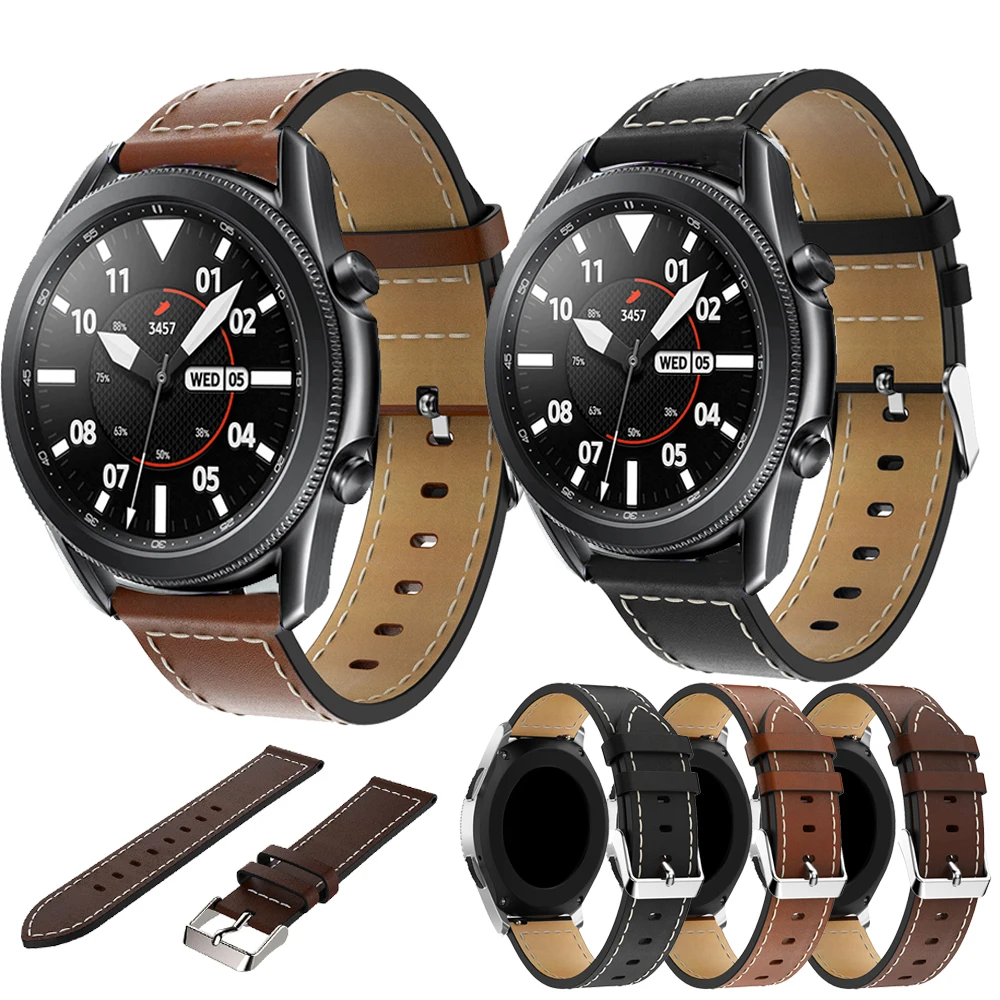 20 22mm Genuine Leather Strap Watchband For Samsung Galaxy Watch 3 41 45mm original Wristband Bracelet For Amazfit GTR 2 Correa
20 22mm Genuine Leather Strap Watchband For Samsung Galaxy Watch 3 41 45mm original Wristband Bracelet For Amazfit GTR 2 Correa