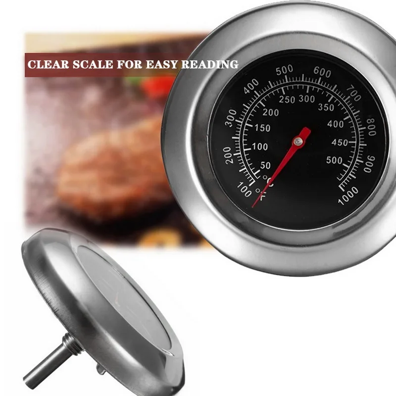 Bakeware Stainless Steel BBQ Smoker Pit Grill Bimetallic thermometer Temp Gauge with Dual Gage 500 Degree Cooking Tools New
Bakeware Stainless Steel BBQ Smoker Pit Grill Bimetallic thermometer Temp Gauge with Dual Gage 500 Degree Cooking Tools New