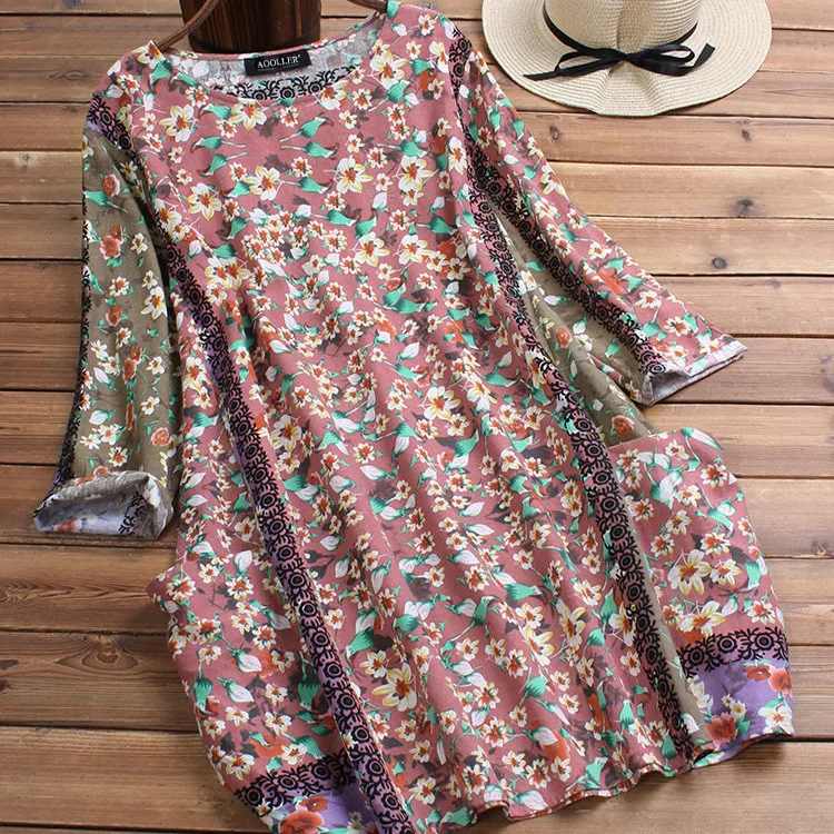 2020 Summer New Style Dress Women's Mid-length Cotton Linen Printed Loose and Plus-sized Women's Clothing
2020 Summer New Style Dress Women's Mid-length Cotton Linen Printed Loose and Plus-sized Women's Clothing