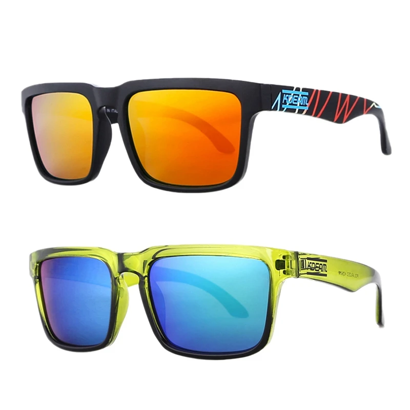 

Солнцезащитные очки KDEAM поляризационные для мужчин и женщин, квадратные солнечные очки с Hd-линзами, Uv400, с чехлом, Kd901p(C23 и C8), 2X