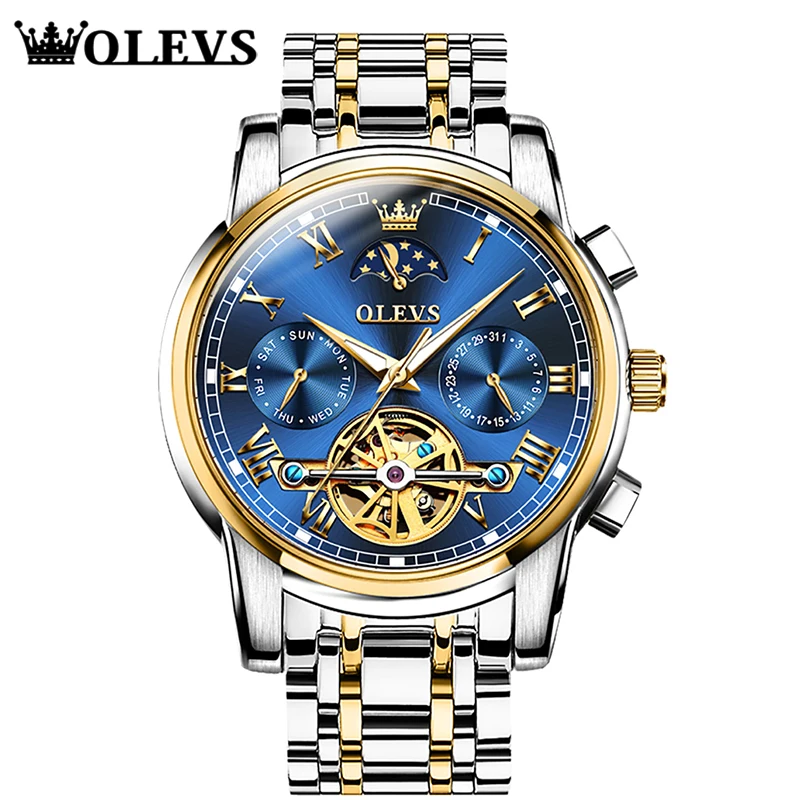 OLEVS Men Watches Automatic Mechanical Business Luxury Brand Wrist Watch Diamond Waterproof Wristwatch Black Green Sapphire
OLEVS Men Watches Automatic Mechanical Business Luxury Brand Wrist Watch Diamond Waterproof Wristwatch Black Green Sapphire