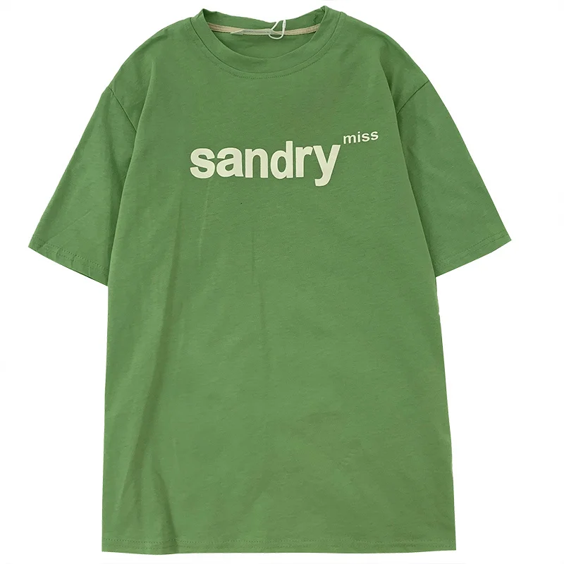 Candy Color Letter Print T Shirt Women Summer Cotton Round Neck Loose Thin Short Sleeve T-shirt 
Candy Color Letter Print T Shirt Women Summer Cotton Round Neck Loose Thin Short Sleeve T-shirt