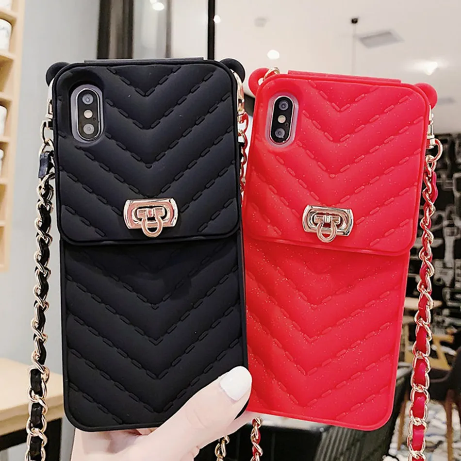 Luxury Wallet Phone Case For iPhone 13 12 mini 11 Pro XR XS Max 7 8 Plus Diagonal Bag Card Slot Soft Silicone Cover with Lanyard
Luxury Wallet Phone Case For iPhone 13 12 mini 11 Pro XR XS Max 7 8 Plus Diagonal Bag Card Slot Soft Silicone Cover with Lanyard