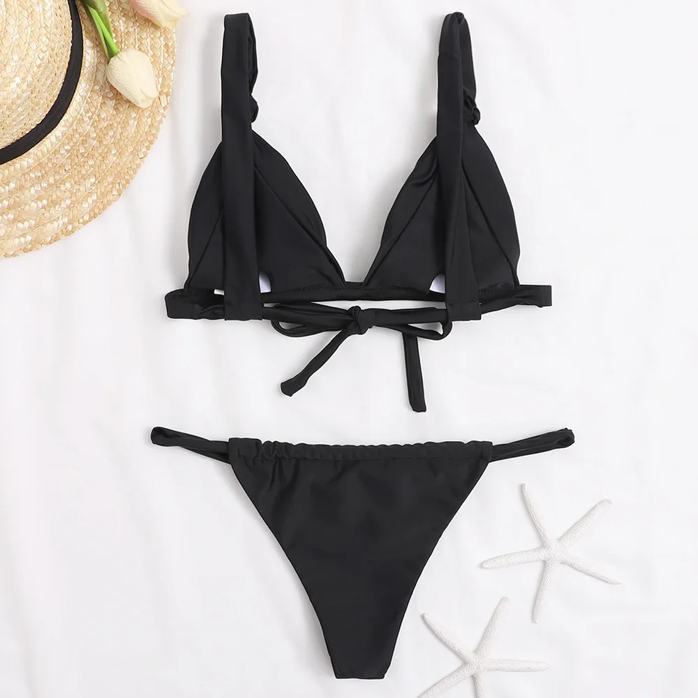 Bikini 2021 Sexy Knot Swimsuit Women Push Up Swimwear Halter Brazilian Bikini Set Bather Bathing Suit Two Piece Swim Suit Female
Bikini 2021 Sexy Knot Swimsuit Women Push Up Swimwear Halter Brazilian Bikini Set Bather Bathing Suit Two Piece Swim Suit Female