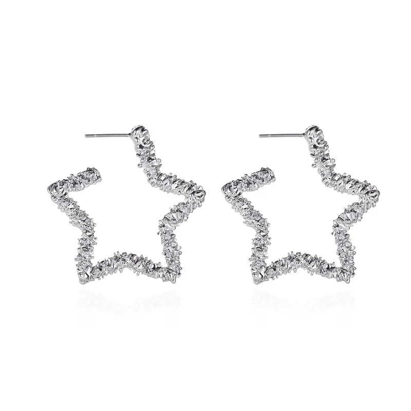 Alloy Hyperbole Hollow Trendy Geometric Star Shaped Stud Earrings Jewelry for Women Gold Color Minimalist Statement Earring
Alloy Hyperbole Hollow Trendy Geometric Star Shaped Stud Earrings Jewelry for Women Gold Color Minimalist Statement Earring