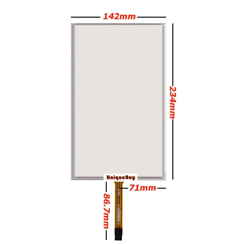 For 10.1inch 4-wire 234*142MM HSD101PFW1 2 Wide cable Digitizer Resistive Touch Screen Panel Resistance Sensor
For 10.1inch 4-wire 234*142MM HSD101PFW1 2 Wide cable Digitizer Resistive Touch Screen Panel Resistance Sensor