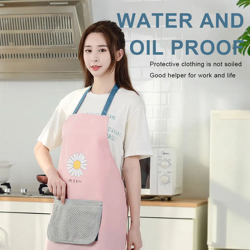 Adjustable Kitchen Apron Women'S Pocket Apron Waterproof and Oil-Proof Removable Hand Towel Apron for Cooking Baking
Adjustable Kitchen Apron Women'S Pocket Apron Waterproof and Oil-Proof Removable Hand Towel Apron for Cooking Baking