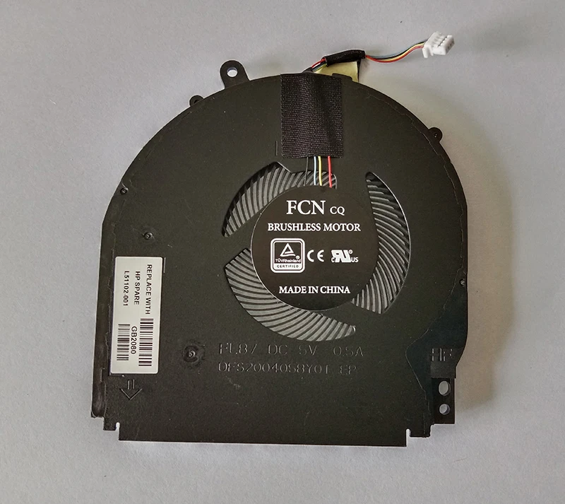 Original New Laptop CPU Cooling Cooler Fan for HP TPN-W139 14-DH 14-DH1037TX 14-DH1056TX 14-DH1025TX L51102-001
Original New Laptop CPU Cooling Cooler Fan for HP TPN-W139 14-DH 14-DH1037TX 14-DH1056TX 14-DH1025TX L51102-001