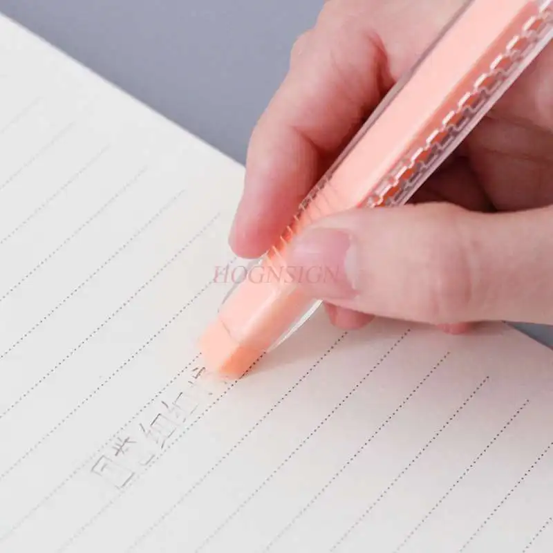 Automatic eraser push-type pen-type eraser clean and leave no marks cute pencil-like skin puppet for children
Automatic eraser push-type pen-type eraser clean and leave no marks cute pencil-like skin puppet for children