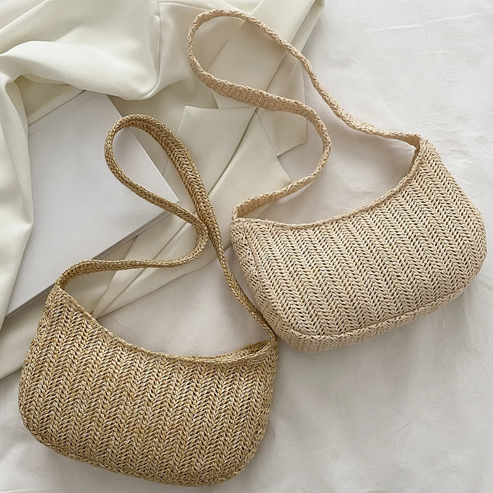 Summer Beach Rattan Shoulder Bag Women's Straw Bags Casual Woven Handbag Summer Beach Fashion Woven Messenger Bag Purse
Summer Beach Rattan Shoulder Bag Women's Straw Bags Casual Woven Handbag Summer Beach Fashion Woven Messenger Bag Purse