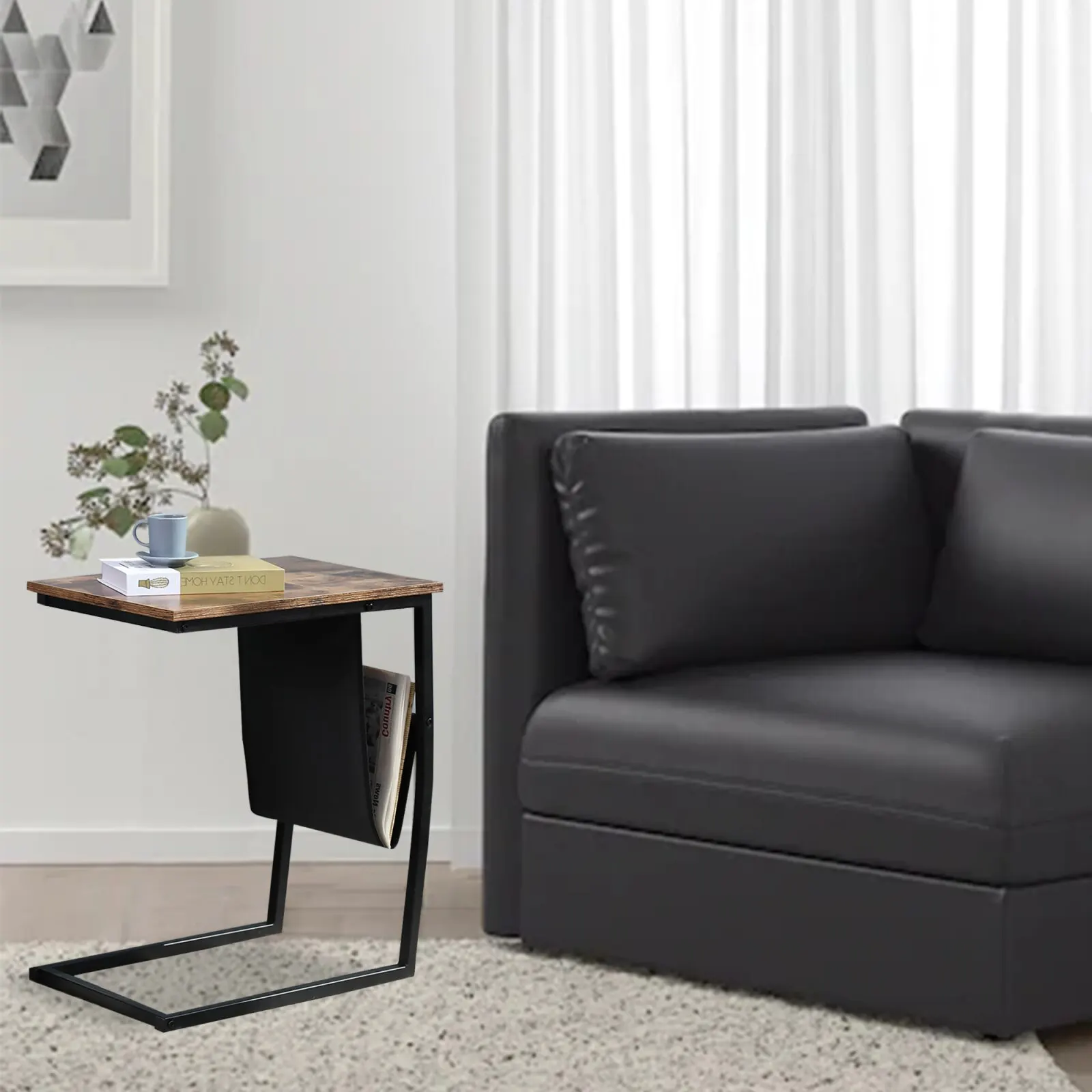 Industrial Side Table Movable Snack Table For Coffee Laptop Tablet, Living Room Small Coffee Table End Table
Industrial Side Table Movable Snack Table For Coffee Laptop Tablet, Living Room Small Coffee Table End Table