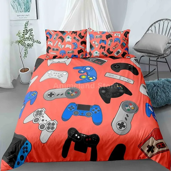 New 2021 Game Bedding Set Kids Cartoon 3D Print Bed Child Bedroom Bed Quilt Duvet Cover Sets Bedclothes Queen King Single Size 
New 2021 Game Bedding Set Kids Cartoon 3D Print Bed Child Bedroom Bed Quilt Duvet Cover Sets Bedclothes Queen King Single Size