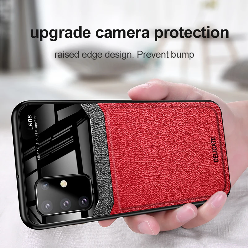 For Samsung Galaxy S20 S20Plus Case Shockproof Soft Bumper Leather Case For Galaxy S20 Ultra Cover Luxury Phone Case Shell
For Samsung Galaxy S20 S20Plus Case Shockproof Soft Bumper Leather Case For Galaxy S20 Ultra Cover Luxury Phone Case Shell