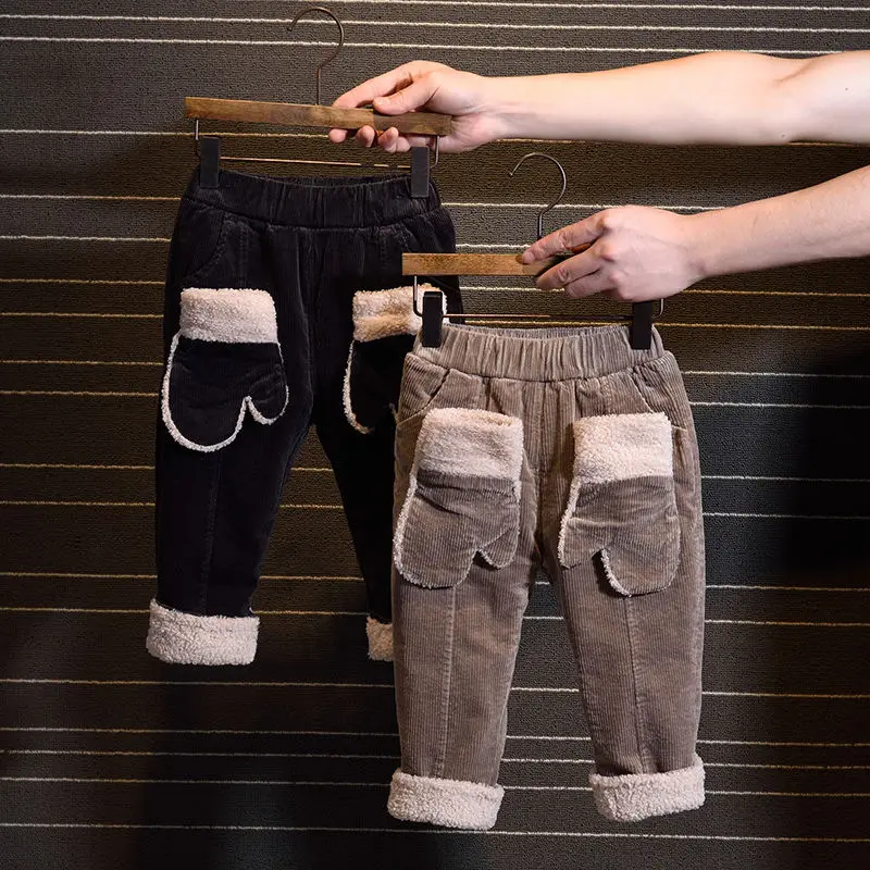 2019 Winter Children's Corduroy Pants Boys Plus Velvet Thickening Casual Pantsl Children's Baby Warm Korean Trousers Girls Pants
2019 Winter Children's Corduroy Pants Boys Plus Velvet Thickening Casual Pantsl Children's Baby Warm Korean Trousers Girls Pants