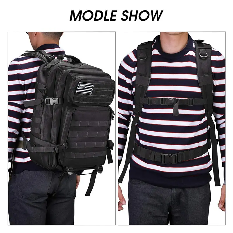 50L Large Military Capacity Man Army Tactical Backpacks Outdoor 3P Waterproof Assault Bags Pack Sport Trekking Camping 
50L Large Military Capacity Man Army Tactical Backpacks Outdoor 3P Waterproof Assault Bags Pack Sport Trekking Camping