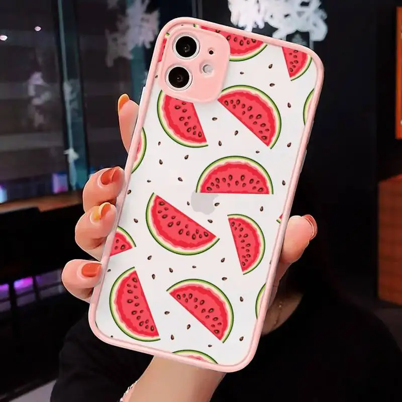 Summer Fruit Watermelon Lemon Phone Case Matte Transparent for iPhone 7 8 11 12 s mini pro X XS XR MAX Plus cover funda
Summer Fruit Watermelon Lemon Phone Case Matte Transparent for iPhone 7 8 11 12 s mini pro X XS XR MAX Plus cover funda