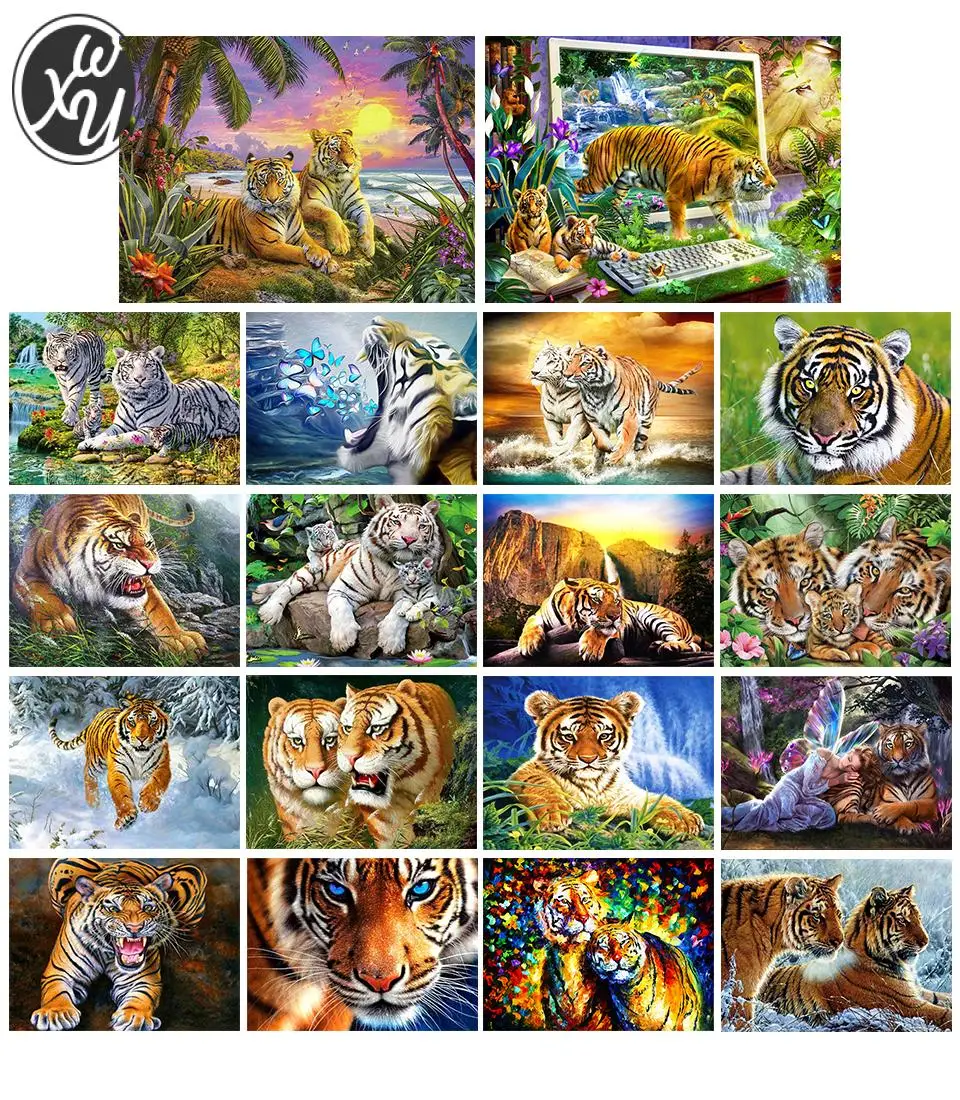 WEIWEI 5D DIY Diamond Painting Tiger Full Square/Round Drill Animals Mosaic Art Scenery Embroidery Cross Stitch Home Decor Gift
WEIWEI 5D DIY Diamond Painting Tiger Full Square/Round Drill Animals Mosaic Art Scenery Embroidery Cross Stitch Home Decor Gift