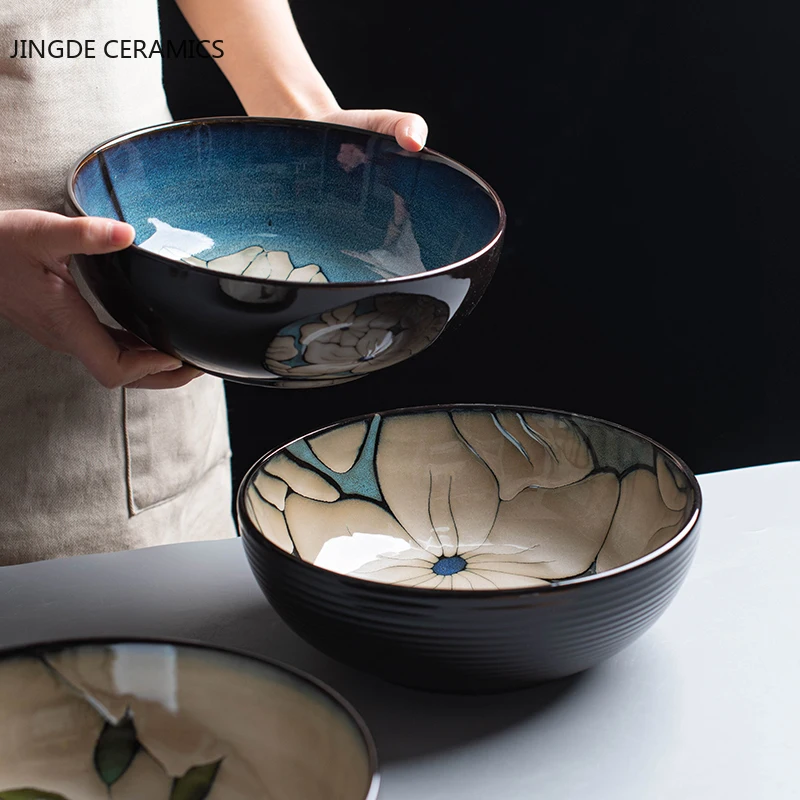 1pc Ceramic Big Bowl Breakfast Bowl Tableware Kitchen Dining Bar Instant Soup Noodle Ramen Bowls Household Dinnerware Home Decor
1pc Ceramic Big Bowl Breakfast Bowl Tableware Kitchen Dining Bar Instant Soup Noodle Ramen Bowls Household Dinnerware Home Decor