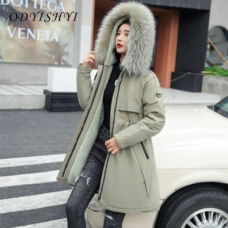 Large Size Down Cotton Coat Women's Thick Mid Long Padded Jacket Plus Velvet Liner 2021 New Fashion Hooded Jackets Female DH04
Large Size Down Cotton Coat Women's Thick Mid Long Padded Jacket Plus Velvet Liner 2021 New Fashion Hooded Jackets Female DH04