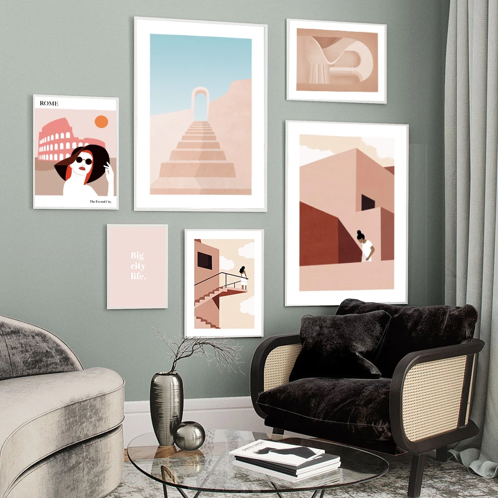 Modern Rome Woman Canvas Painting Abstract Graphic Arch Poster and Prints Wall Art Color Pictures For Living Room Nordic Decor
Modern Rome Woman Canvas Painting Abstract Graphic Arch Poster and Prints Wall Art Color Pictures For Living Room Nordic Decor