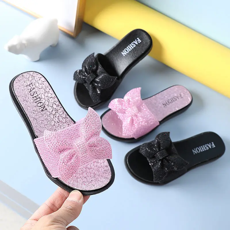 Shiny rhinestone slippers children's summer slides girls lovely flat leisure shoes kids casual slippers
Shiny rhinestone slippers children's summer slides girls lovely flat leisure shoes kids casual slippers