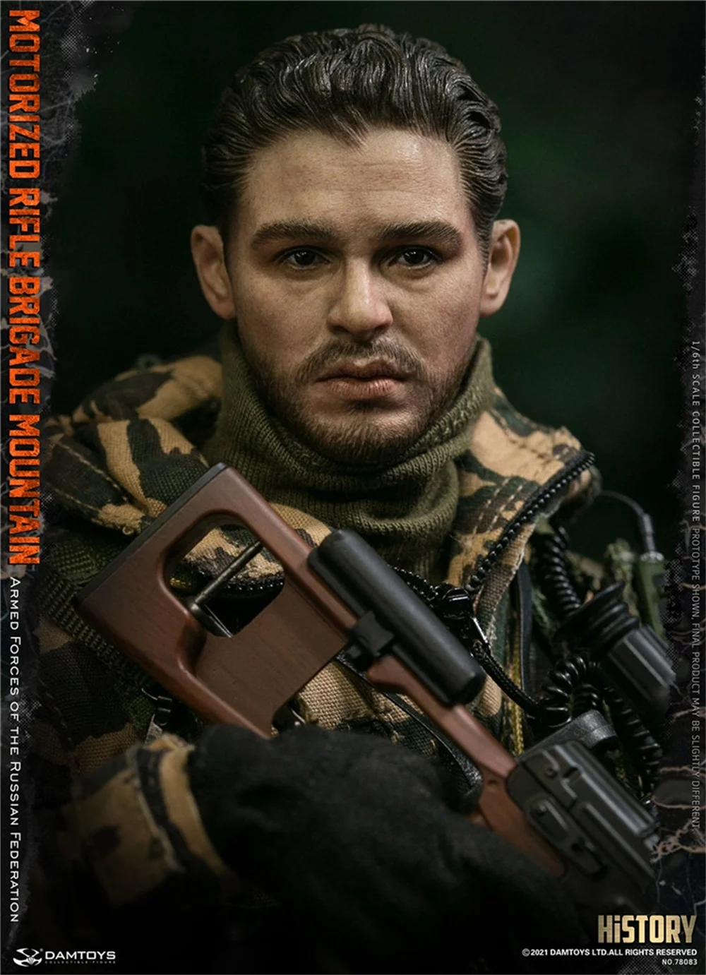 1/6th DAMTOYS DAM 78083 Motorized Rifle Brigade Mountain Armed Force Of Russian Federation Head Sculpture For 12inch Body
1/6th DAMTOYS DAM 78083 Motorized Rifle Brigade Mountain Armed Force Of Russian Federation Head Sculpture For 12inch Body